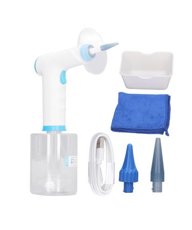 Electric Ear Removal Kit 4 Cleansing Modes Ear Cleaning Irrigation Kit 500ml with 5 LED Lights 10 Nozzle for Ear Wax Buildup Complete