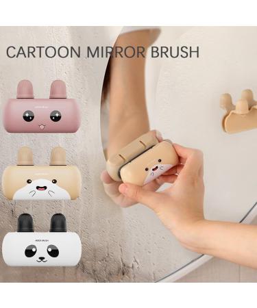Cartoon Aromatherapy Mirror Brush Tiles Glass Dirt Grime Removal Mirror Wipe Cleaning Tool Cleaning Bathroom Accessories Shower bathroom Body scraper Scrubber Cleaning Easy with & Rubber Body - Buy Online on SooperMarket.com
