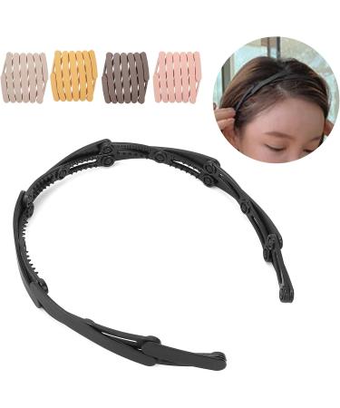 Foldable Headband Adjustable Headband Travel Headband Black Wave Hairband Headband Hair Accessories Headband(black) - Buy Online on SooperMarket.com