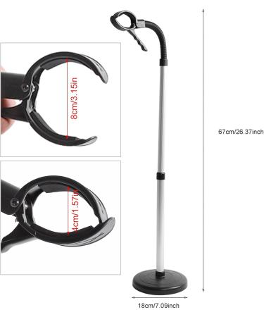 Hands-Free Hair Dryer Holder Stand - Adjustable 360 Stainless Steel Blow Dryer Stand for Bathroom | International Shipping - Buy Online on SooperMarket.com