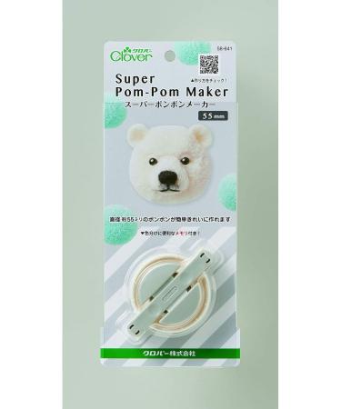Clover CL58-641 Super Pom Pom Maker 55mm - Single Piece for Crafting - Buy Online on SooperMarket.com
