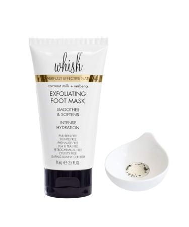 Whish Coconut Milk + Verbena Exfoliating Foot Mask - Smooth & Soften with Intense Hydration - Buy Online on SooperMarket.com