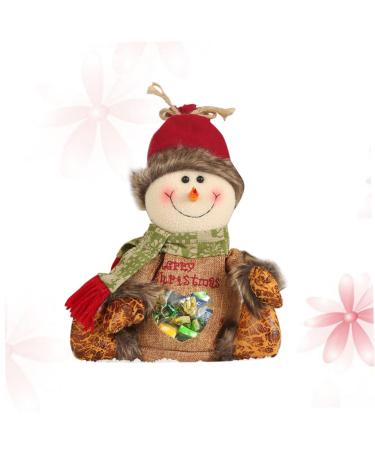 KALLORY Mini Christmas Bags Christmas Candy Bag Christmas Desktop Ornament Coffin Wedding