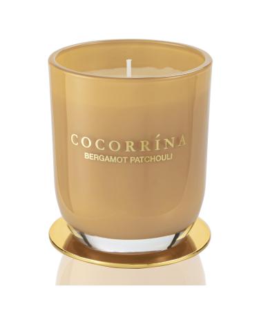 Cocorr na Candle fragrance candle in a glass - bergamot patchouli burning time up to 22 hours natural soy candle Christmas gift candle 180g bergamot patchouli 180g