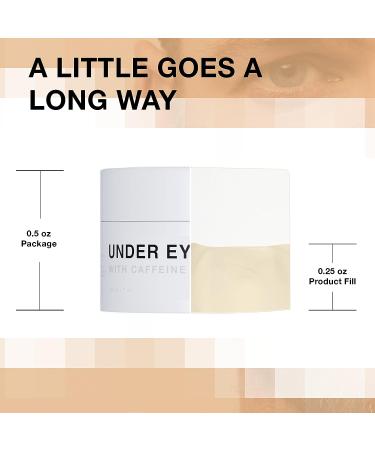 CRVFT Men's Under Eye Cream .25oz | Brighten Dark Circles & Reduce Puffy Eyes | AM/PM Treatment | Caffeine Infused | Made in USA | Paraben & Sulfate Free | Peppermint Scent - Buy Online on SooperMarket.com