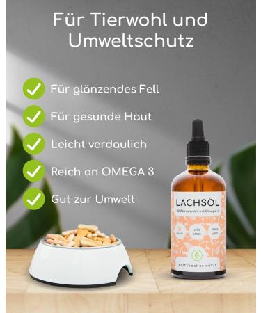 Premium Norwegian Salmon Oil for Dogs | Omega-3 Rich Supplement | 100ml - High-Dose Natural Formula - Buy Online on SooperMarket.com