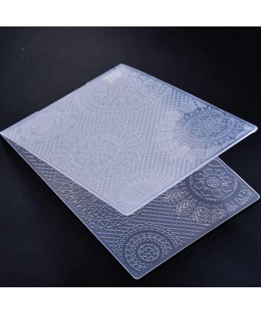 Lace Flowers Heart Plastic Embossing Folder - Ideal for Card Making & Scrapbooking | 3010927 - Buy Online on SooperMarket.com
