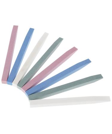 WLLHYF 8 Pieces Pumice Stone Nail File Manicure Pedicure Tools Stick Filing Remover Cuticle Pumice Manicure Set Fingernail Accessories for Nail Technician for Salon Buffing Appliance