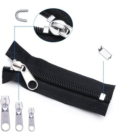 197 Pcs Zipper Repair Kit with Pliers | Replacement for Sleeping Bags, Jackets, Tents, Luggage & Backpacks - Buy Online on SooperMarket.com