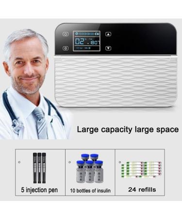 Mini Medicine Refrigerator Case Portable Insulin Cooler Box 0-18 C Constant Temperature Car Refrigerated Reefer for Hoom Diabetic Travel - Buy Online on SooperMarket.com