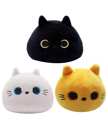 Tocwick Cat Plush Toys Stuffed Animals Gifts Cute Pillows Cotton Car Home Decorations (orange/black/white)