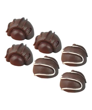 Toyvian 12pcs Simulation Chocolate Models Simulated Chocolate Model Simulated Decorative Chocolate Decor Multi-function Interesting Chocolate Decor Dessert Multifunction Resin 2.00X2.00X1.50CM 1