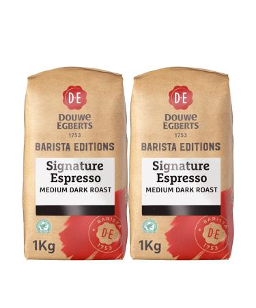 Douwe Egberts Barista Editions - Signature Espresso Coffee Beans 2kg - (2 Pack x 1kg)