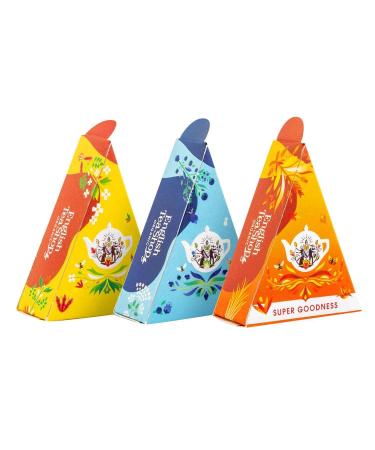 Shop ETS Organic Tea Gift Set - Wellness Sample Box with 12 Pyramid Bags for Birthdays Mother's Day Easter & Christmas - Buy Online on SooperMarket.com