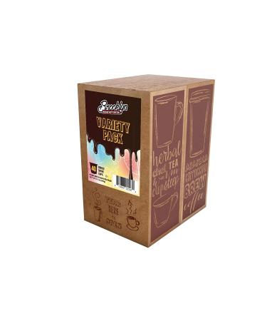 Brooklyn Beans Hot Chocolate Variety Pack Pods - 40 Count - Compatible with 2.0 K-Cup Brewers - Assorted Hot Chocolate - 1 Pack - Buy Online on SooperMarket.com