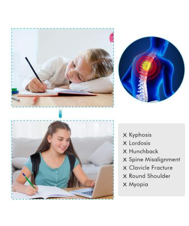 Yosoo Health Gear Kids Posture Corrector - Spinal Support Brace for Improved Posture and Pain Relief - Size L (Waist 32-42) - Buy Online on SooperMarket.com
