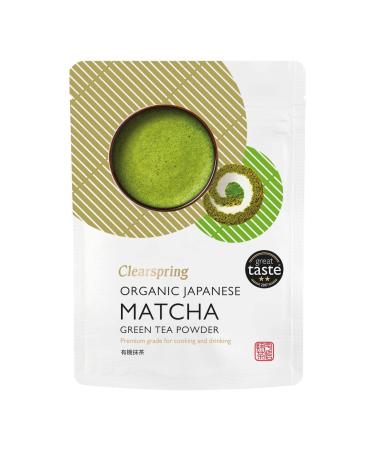 Clearspring Organic Japanese Matcha Green Tea Powder Premium Grade 40g Green_Tea 40 g (Pack of 1)