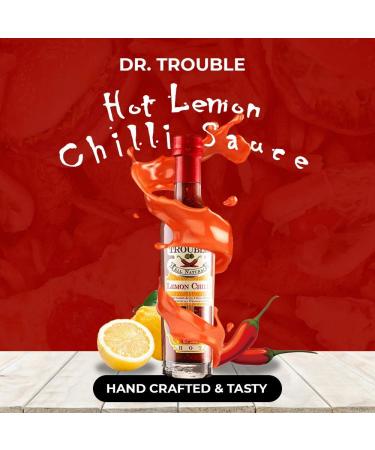 Dr Trouble Lemon Chilli Sauce HOT 125ml - Finest African Hot Sauce Gift Box - Buy Online on SooperMarket.com