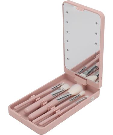 Huairdum Makeup Brush Set with Mirror LED Makeup Brush Box with Mirror for Home for Travel - Buy Online on SooperMarket.com