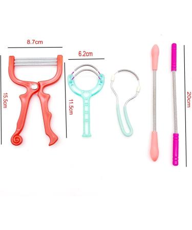 JZK 5X Facial Hair Remover Tool for Women and Men Spring Threading Tool for face Hair/Upper Lip Hair/Eyebrows Spring Facial epilator Manual Ladies Facial Fluff Remover - Buy Online on SooperMarket.com