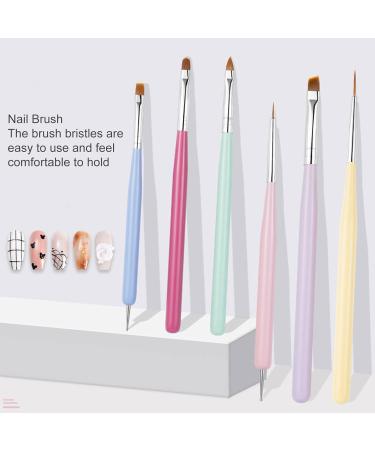 Wirlsweal 6-Piece Nail Pins Set - Versatile Macaron Nail Art Tools for Smooth Liner & Outlines - Buy Online on SooperMarket.com