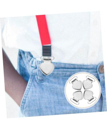Beavorty 120 Peach Heart Pacifier Clips - Durable Stainless Steel Clip for Men - 4 Pack - Buy Online on SooperMarket.com