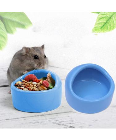 Guinea Food Bowl Hamster Feeding Bowls Pet Ceramic Food Bowls for Small Animal Rodents Gerbil Hamster Food Bowl Blue - Buy Online on SooperMarket.com