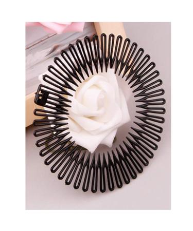Pinksee 3pcs Stretch Flexible Hair Combs Headband for Women - Black - Buy Online on SooperMarket.com