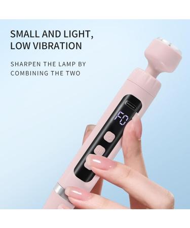 Electric Nail Drill UV Nail Lamp 2 in 1 - Nail File with Small UV Light Portable Electric Manicure Pedicure Kit for Acrylic Gel Nails Polishing Curing - Buy Online on SooperMarket.com