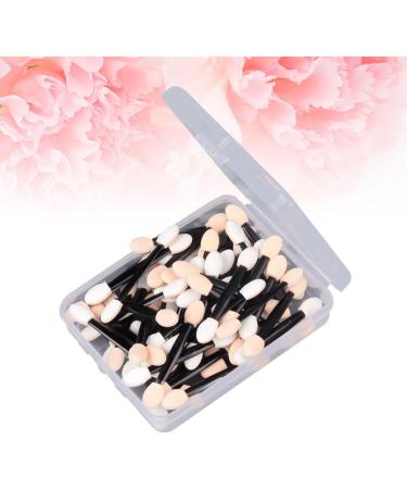 KALLORY 50 Pcs Sponge Makeup Applicator Long Eyeshadow Cosmetic Eye Shadow Brush Set Size 1 Black - Buy Online on SooperMarket.com