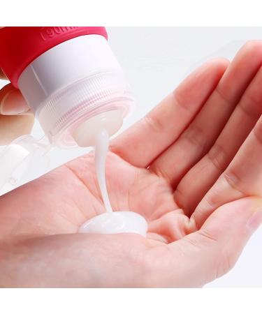 Travel Bottles Set - 4 x 90ml BPA-Free Silicone Containers - Perfect for Travel & Replacement - Buy Online on SooperMarket.com