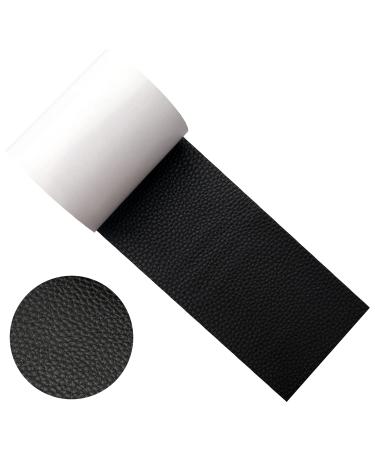 Leather Repair Tape 3 x 60 inch Leather Repair Patch Self-Adhesive Leather Repair Kit for Car Seat Sofas Handbags Furniture (Black)