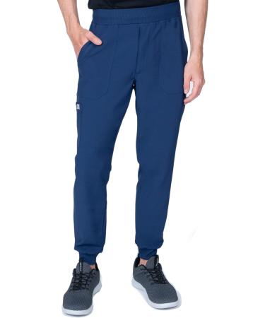Elements Select ES2946 Men's Scrub Set V-Neck & Jogger 4-Way Stretch X-Large Navy - Buy Online on SooperMarket.com