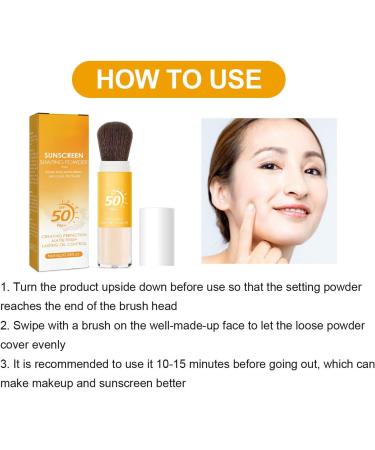 Nmbol 2 pieces Solar Cooling Mineral Sunscreen Mineral Mineral Sunscreen Setting Sun Protection Foundation SPF 50 Minimizes thin lines and pores - Buy Online on SooperMarket.com