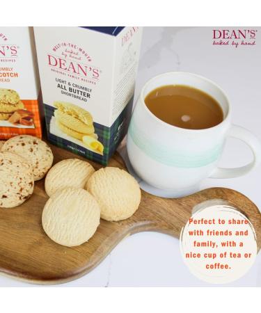 Deans Scottish Butterscotch Shortbread Biscuit - 130g Pack Luxury Butterscotch Shortbread Rounds. Great Flavour & Texture For Dunking In Tea/Coffee. Slowly Baked By Hand To An Original Scottish Recipe - Buy Online on SooperMarket.com