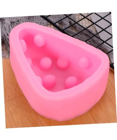 HOMSFOU Cupcakes Raclette Silicone Fondant Molds Silicone Chocolate Fondant Silicone Molds Silicone Pastry Mould Chocolate Cake Silicone Molds for Soap Fondant Mould Brownie 3D Non Stick 10.5x6.2x3.5cmcm Pink - Buy Online on SooperMarket.com
