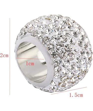 Bling Crystal Stethoscope Charms Set - Round ID Name Tags for Nurse RT Vet - Violet Kiss Crystal - Buy Online on SooperMarket.com