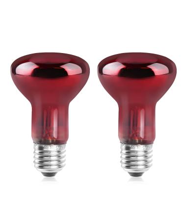 DoRight E27 Reptile Infrared Night Heating Bulb 50W Dimmable Backlight Infrared Heat Lamp Basking Spot Light Bulb for Bearded Dragon Lizard Tortoise Reptiles & Amphibians