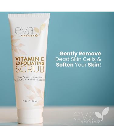 Eva Naturals Vitamin C Exfoliating Scrub - Clear and Cleanse Your Face with this Facial Exfoliator - Buy Online on SooperMarket.com