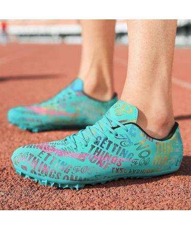 Men's Track and Field Shoes | Breathable Comfortable Racing Spikes | Maylrvjv 10 19green - Buy Online on SooperMarket.com