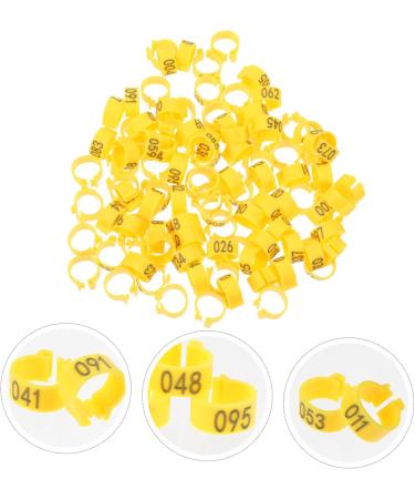 300 Pcs Pigeon Anklet Baby Items Baby Clips Bands for Pigeon Foot Ring for Pigeon Ring Clamp Chicken 1.3X1.3CMx3pcs Yellowx3pcs - Buy Online on SooperMarket.com