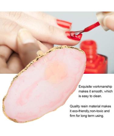 Resin Plastic Plate Dekaim Resin Mini Nail Art Gel Polish Color Mixing Plate Tips Display Holder Manicure Tool(Pink) - Buy Online on SooperMarket.com