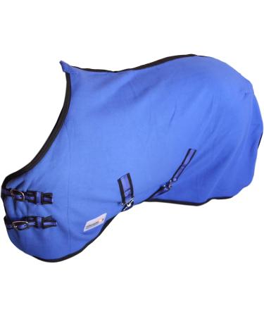 Buy RL24 Sweat Rug BASICLINE - Breathable Fleece Blanket with Cross Strap for Horses | Royal Blue 55cm - Ideal Transport Blanket - Buy Online on SooperMarket.com