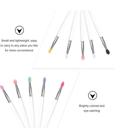CANIGHT 10pcs Eye Shadow Brush Lip Brush Tool Eye Blending Brush Eye Makeup Tool Cosmetic Plastic Handle - Buy Online on SooperMarket.com
