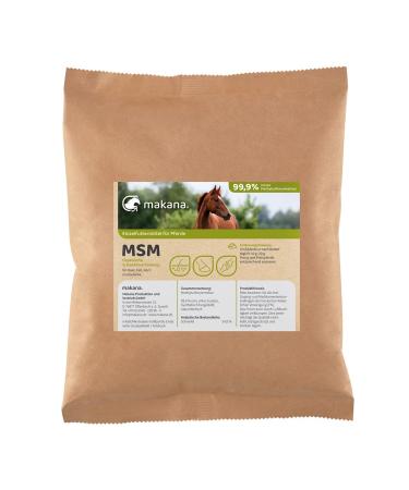 Makana MSM (methylsulfonylmethane) powder for horses 99.9% pure and without additives 1000 g bag