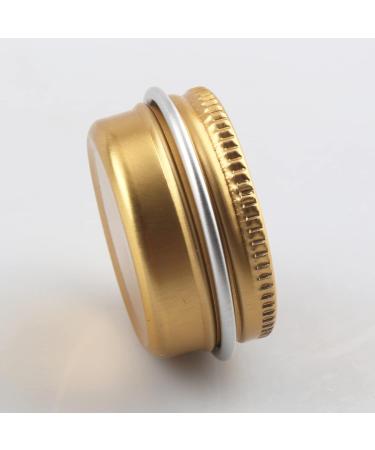 Zeoabsy 24 Pieces 10ml Gold Aluminum Empty Doses - Screw Lid Round Tins for Cosmetics Candles & Ointments - Includes 6 Spatulas - Buy Online on SooperMarket.com