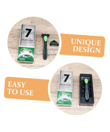 1 Set Razor Shavers for Men - Stainless Steel Manual Hair Clippers with Rubber Handle - Perfect for Smooth Shaving - Buy Online on SooperMarket.com