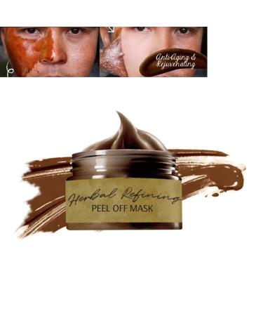 Peel Off Face Masks Blackhead Remover Mask Herbal Mask Cream Deep Cleaning Facial Mask Pore Shrinking Acne and Oil Control for Face & Nose(80g)