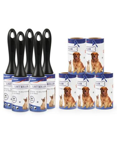 windson 900 Sheets/10 Refills Lint Rollers for Pet Hair Extra Sticky - Cat Dog Hair Lint Remover Sticky Tape Roller for Clothes Furniture Carpet Couch