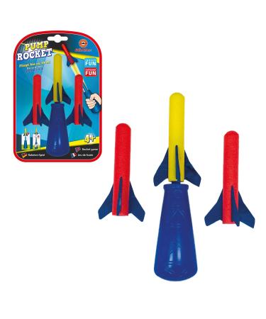 Paul G nther 1557-rocket game Mini Hand Pump Rocket including 3 foam rockets rockets fly up to 10 meters for children from 4 years